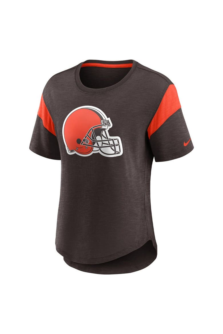 Women's Nike Brown Cleveland Browns Primary Logo Fashion Top, Alternate, color, Brown