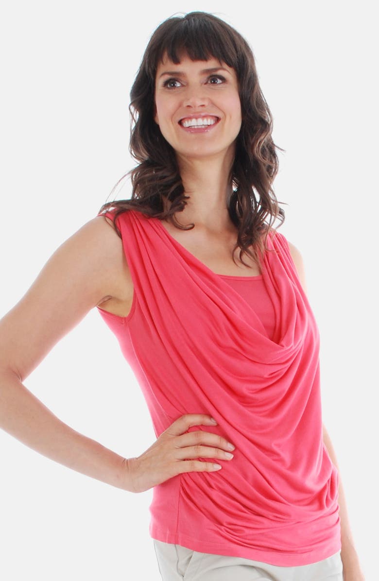 Everly Grey 'Carla' Drape Maternity Top, Main, color,