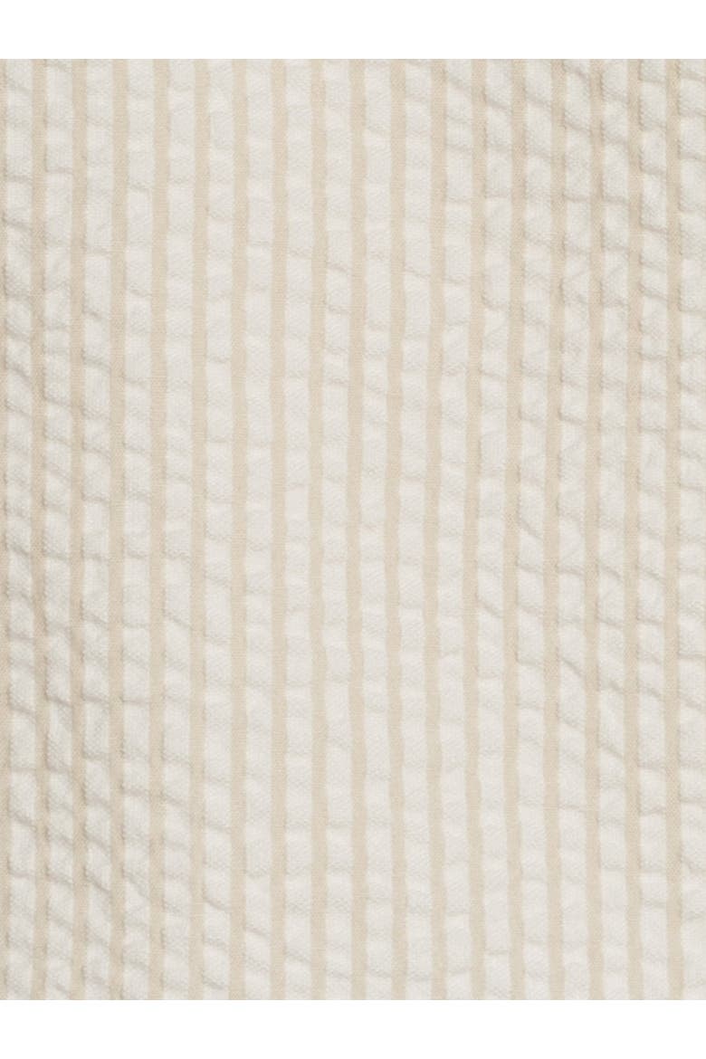 Organic Landon Seesucker Button Down, Alternate, color, Dune Stripe