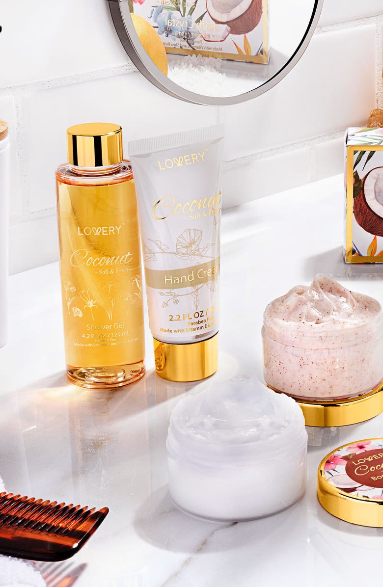 Lovery Coconut Bath and Body Care Kit, Alternate, color, NO COLOR