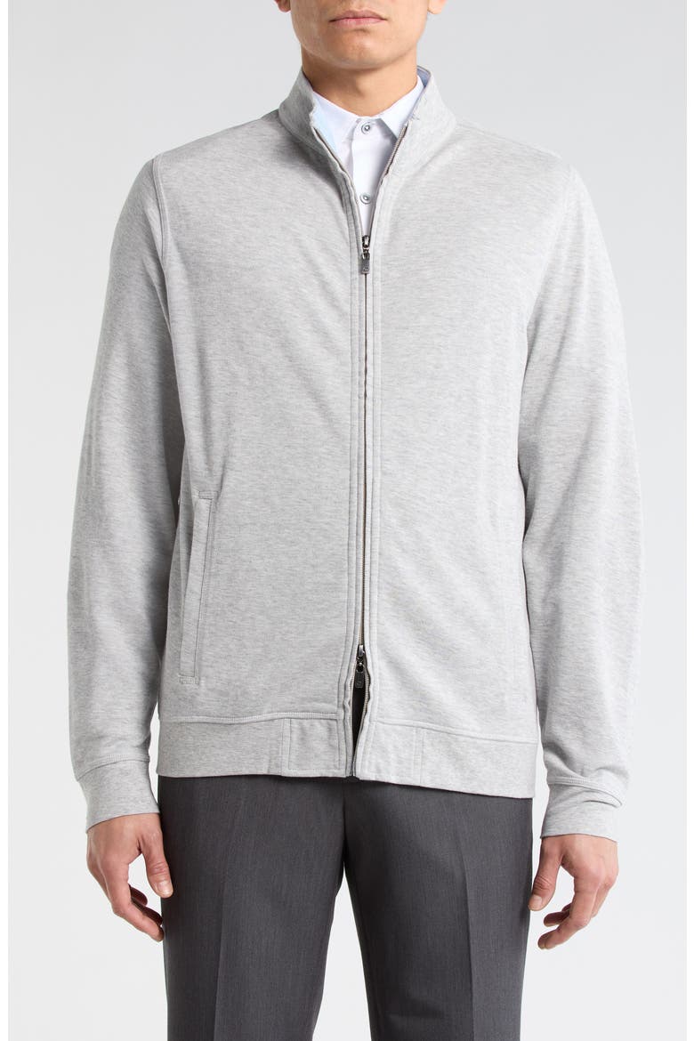 Full Zip Knit Jacket, Main, color, PEARL