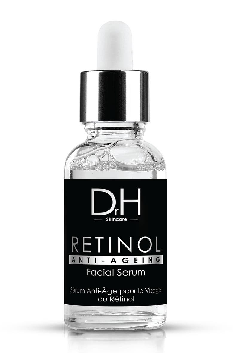 Dr H Anti-Ageing Retinol Facial Serum 30ml for Fine Lines & Wrinkles, Loss of Firmness, Alternate, color, White