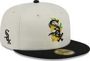 New Era Men's New Era White/Black Chicago White Sox Blossom 59FIFTY Fitted Hat