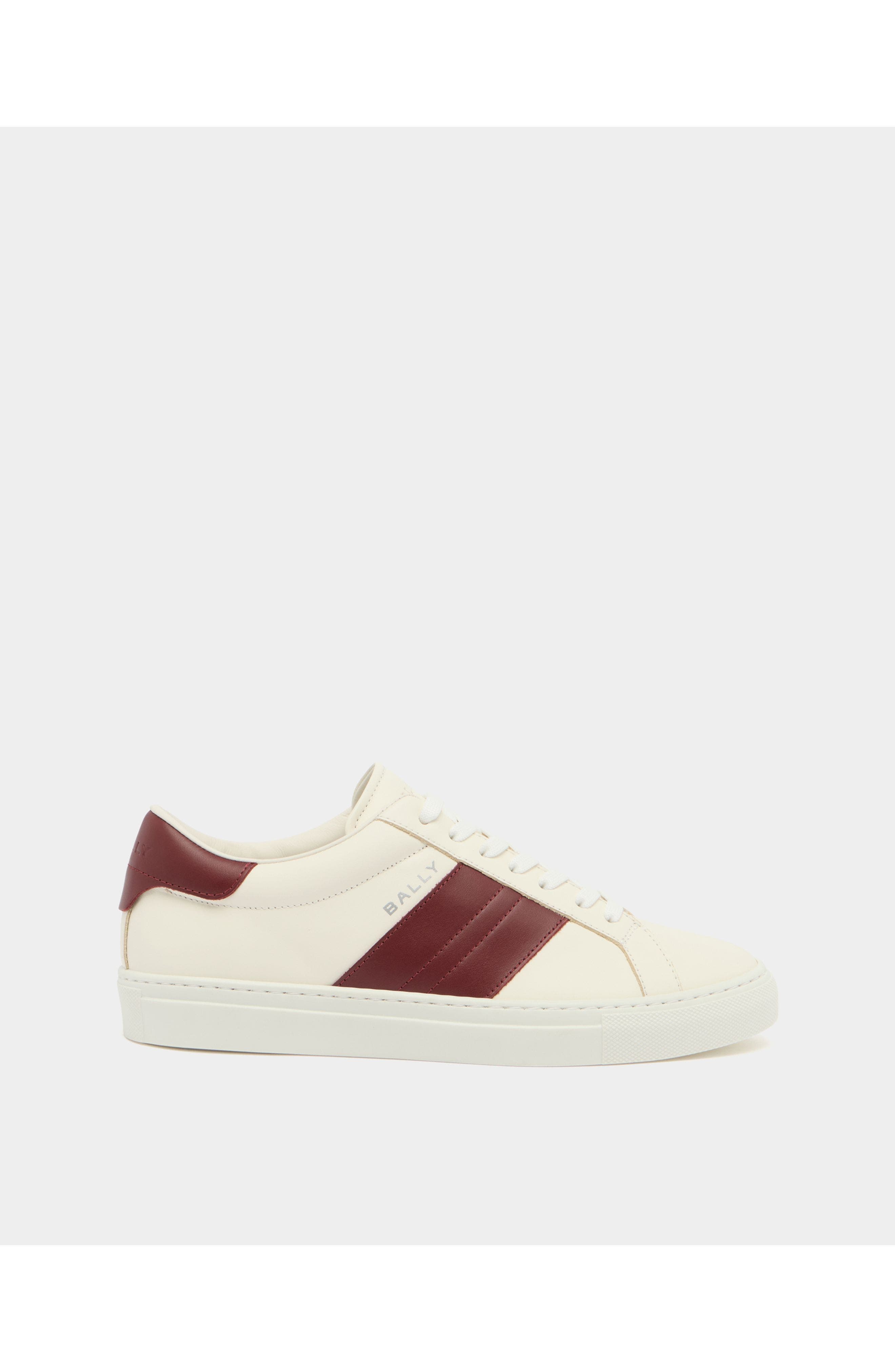 Bally Hedon Sneaker in Leather, Main, color, White