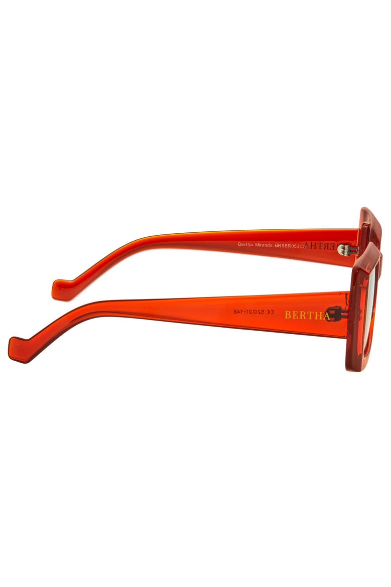Miranda Polarized Sunglasses, Alternate, color, Orange/Black