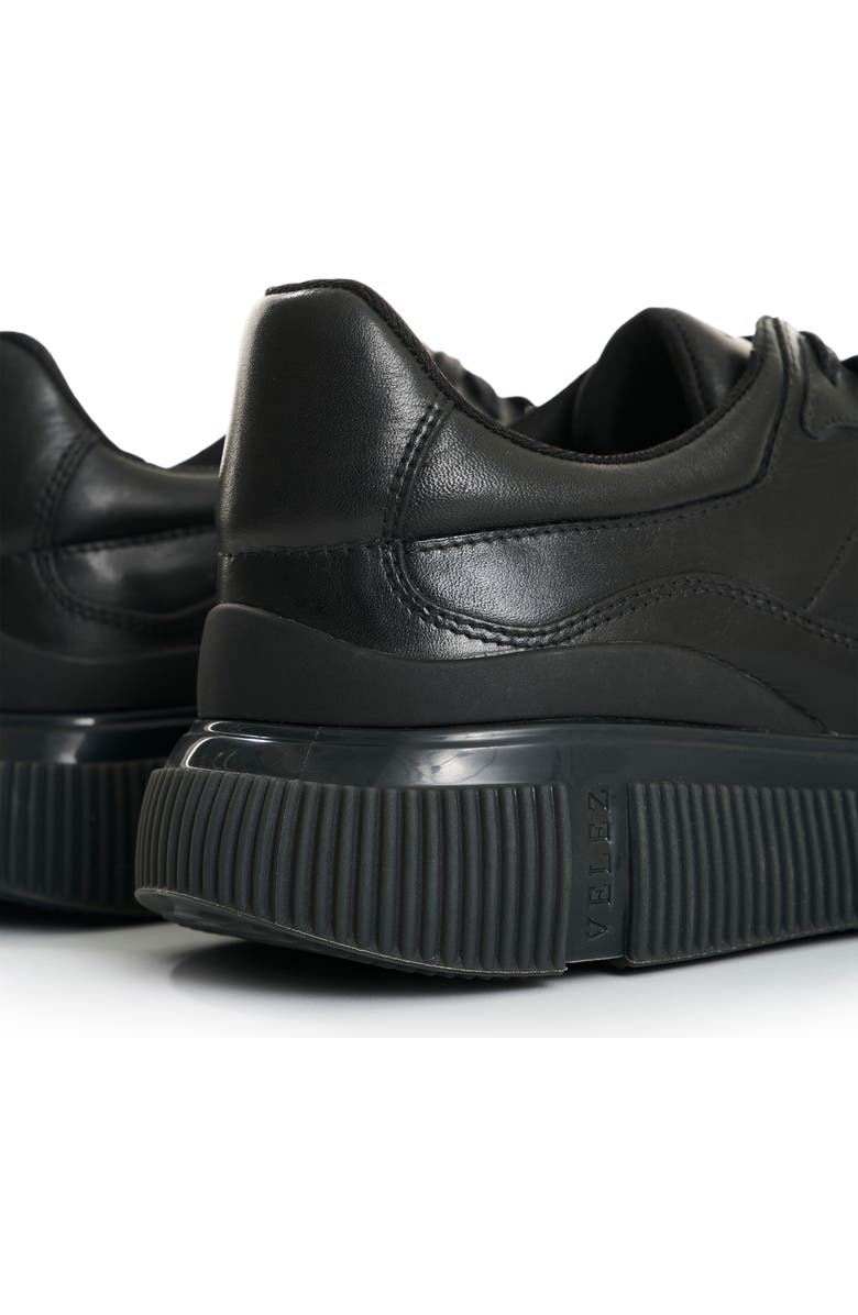 Velez Bikal Leather Sneakers with Casual Silhouette, Alternate, color, Black
