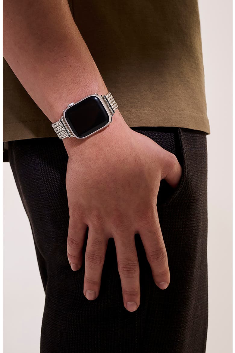 Icon Link Smart Watch Strap, Alternate, color, STERLING SILVER