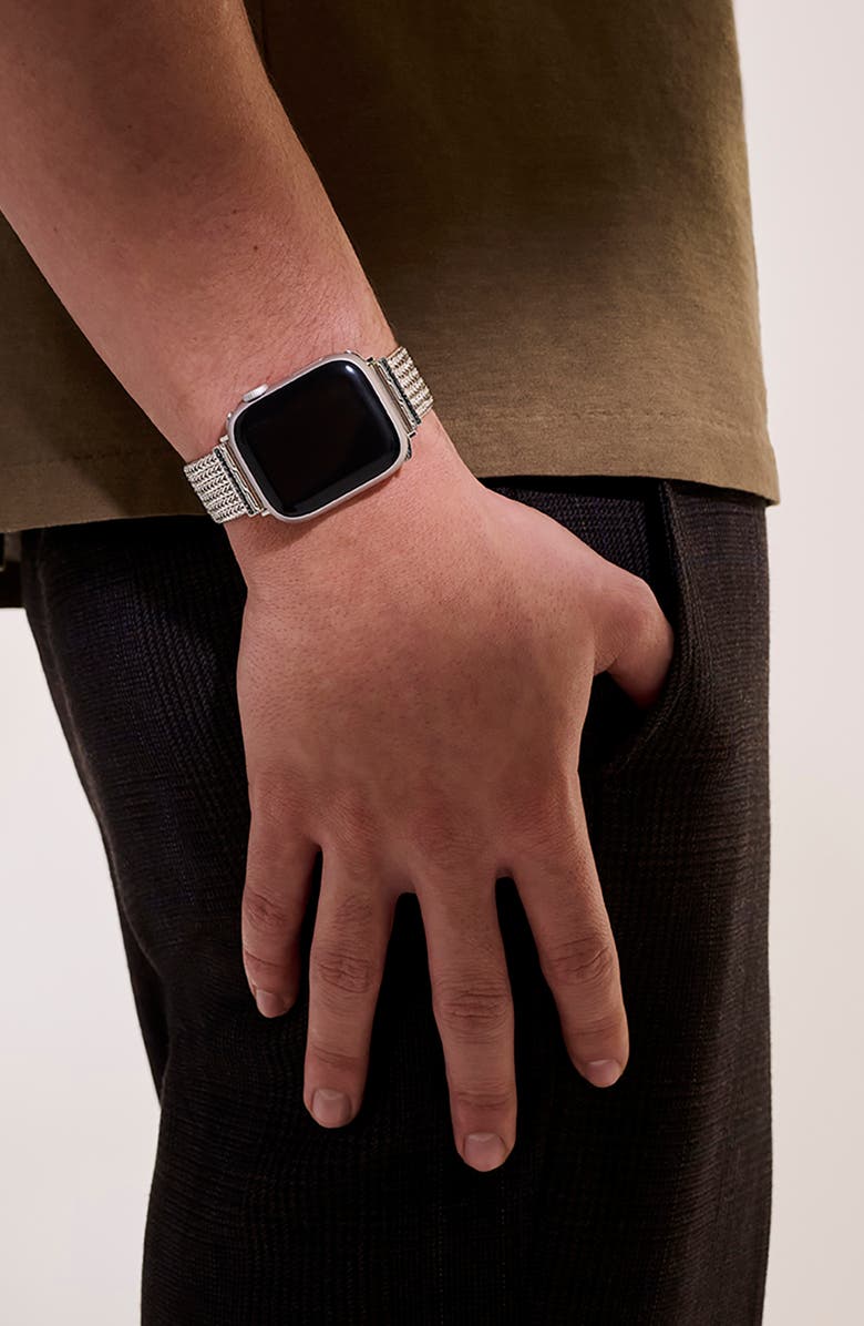 John Hardy Icon Link Smart Watch Strap, Alternate, color, Sterling Silver