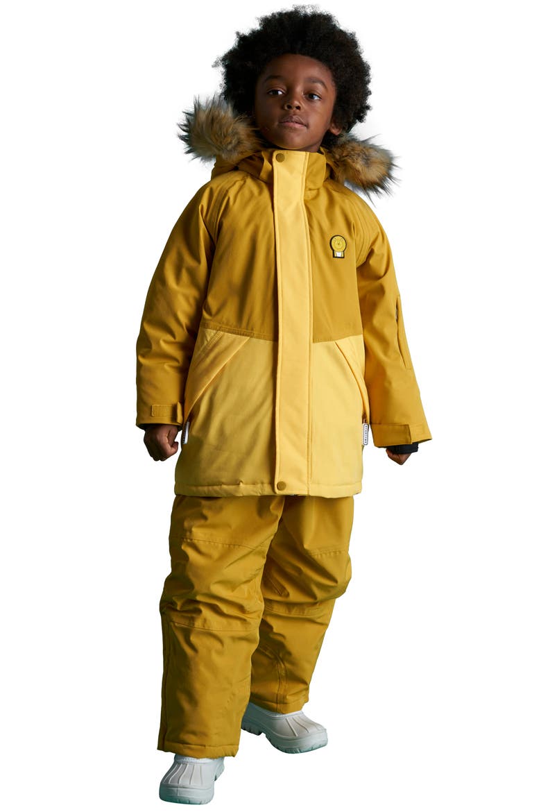 Cub the Lion Ski Jacket, Alternate, color, Yellow