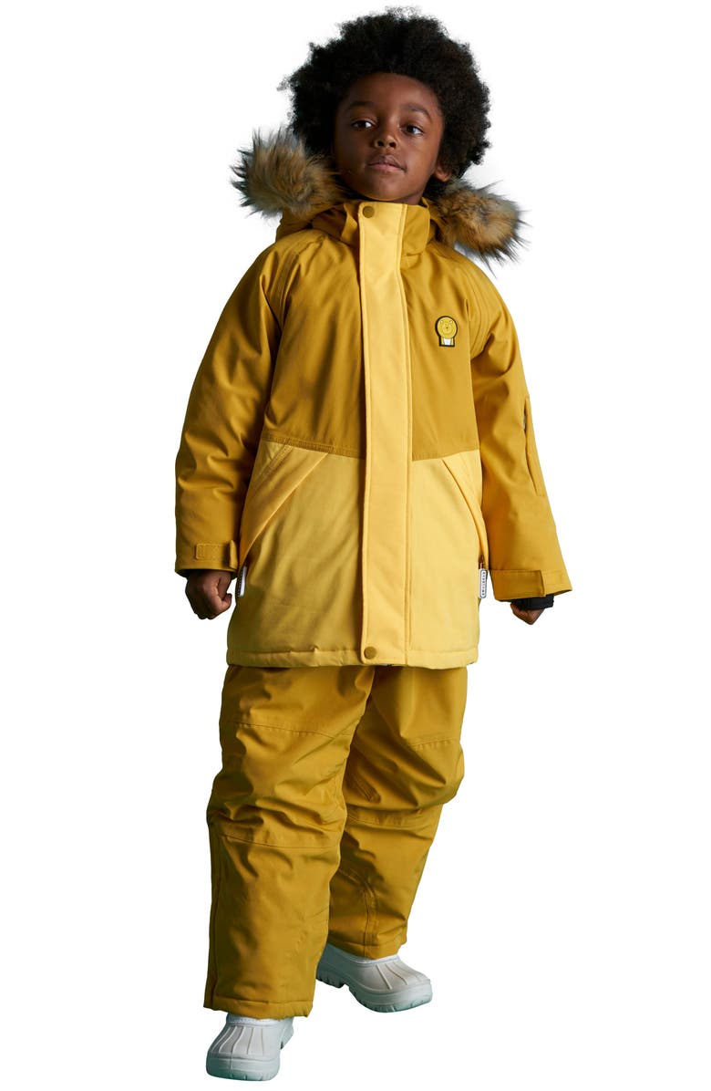 Roarsome Cub the Lion Ski Jacket, Alternate, color, Yellow