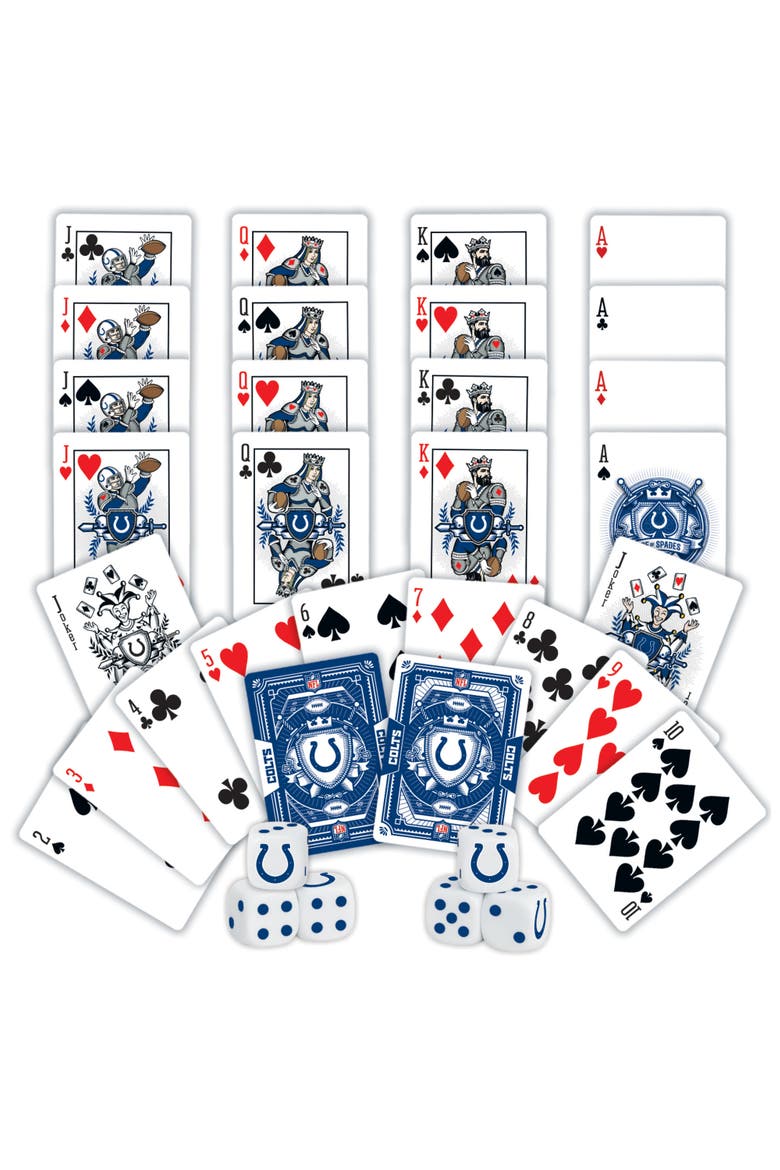Indianapolis Colts Playing Cards & Dice, Alternate, color, Multicolor