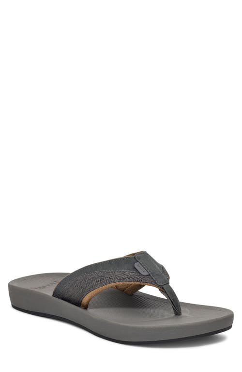 Sanuk Cosmic Seas Water Friendly Flip Flop In Gray