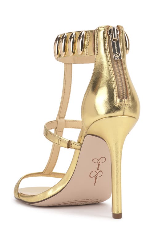Jessica Simpson Junia Ankle Strap Sandal In Gold