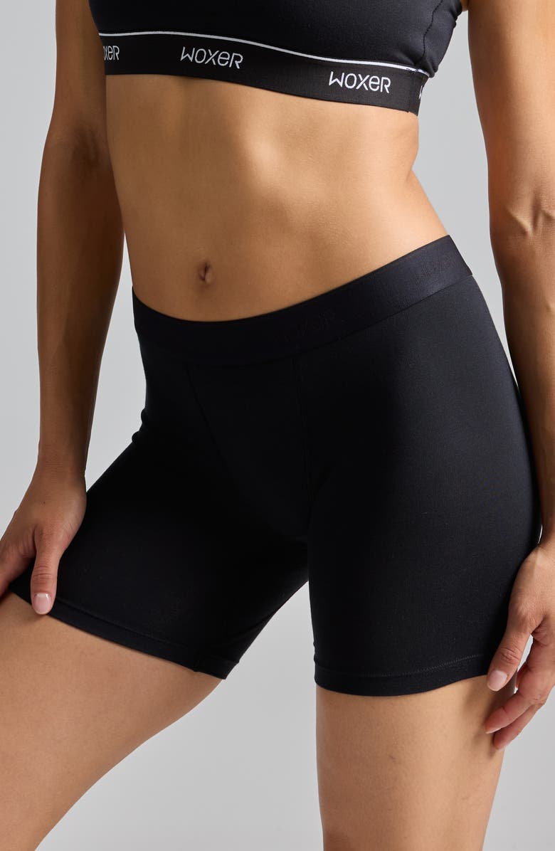 Woxer Baller Pad Liner Ultra-Soft 5-Inch Boxer Briefs, Alternate, color, Black 2.0