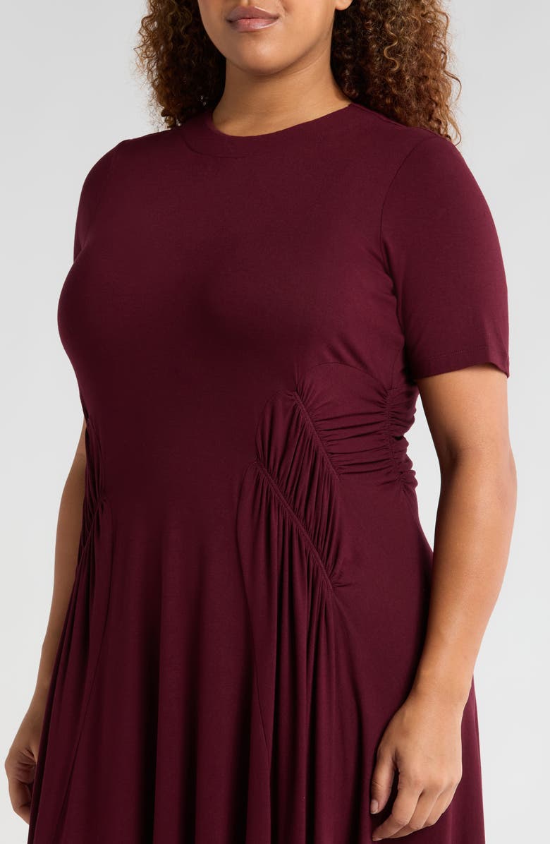 Universal Standard Devi Liquid Jersey Dress, Alternate, color, Black Cherry