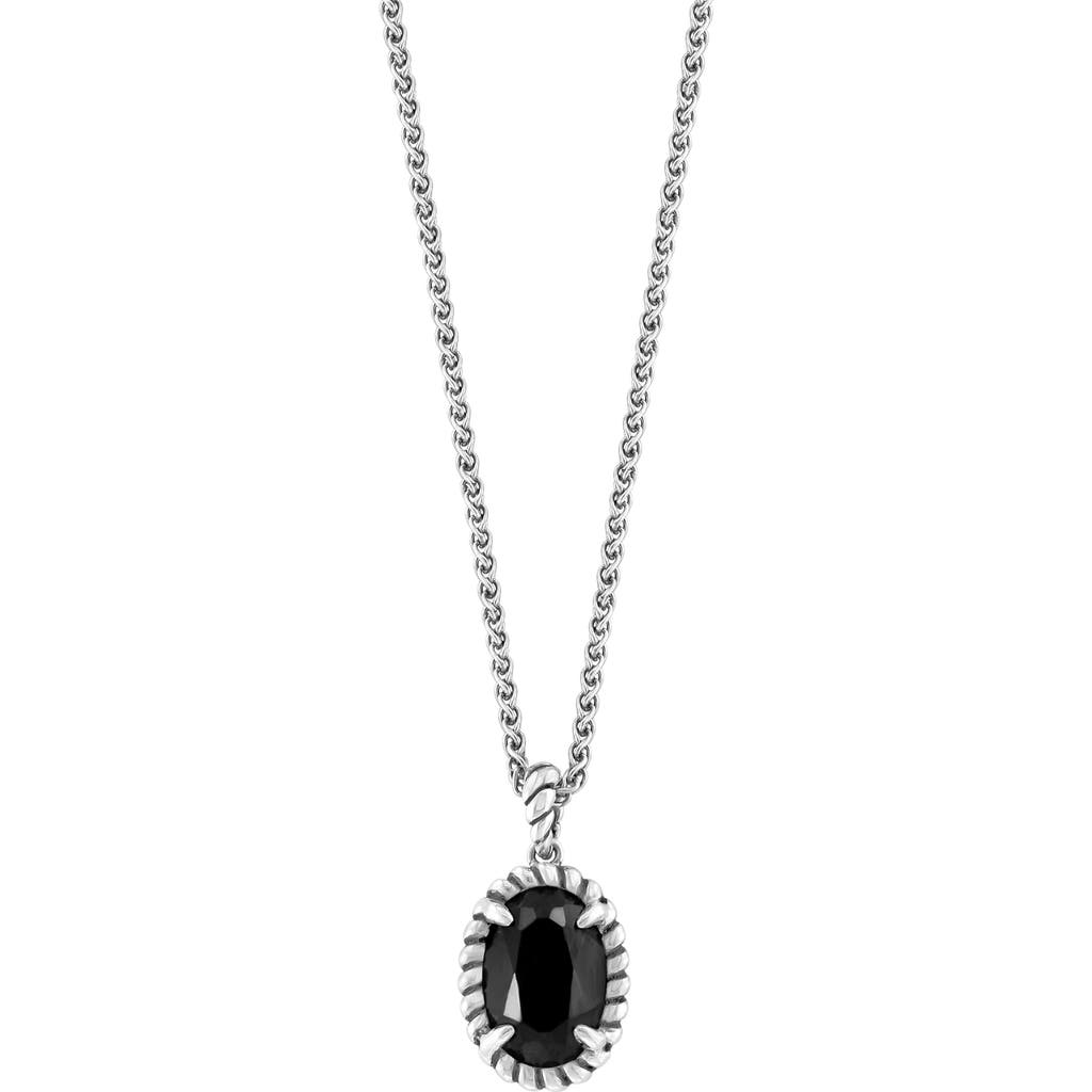 Effy Oval Onyx Pendant Necklace In Black