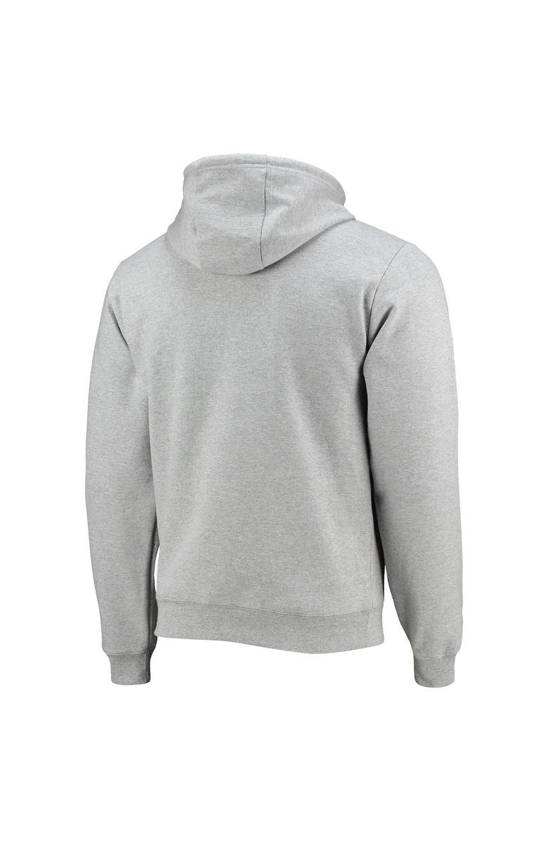 LEAGUE COLLEGIATE WEAR Men's League Collegiate Wear Heathered Gray Clemson Tigers Seal Neuvo Essential Fleece Pullover Hoodie, Alternate, color, Heather Gray