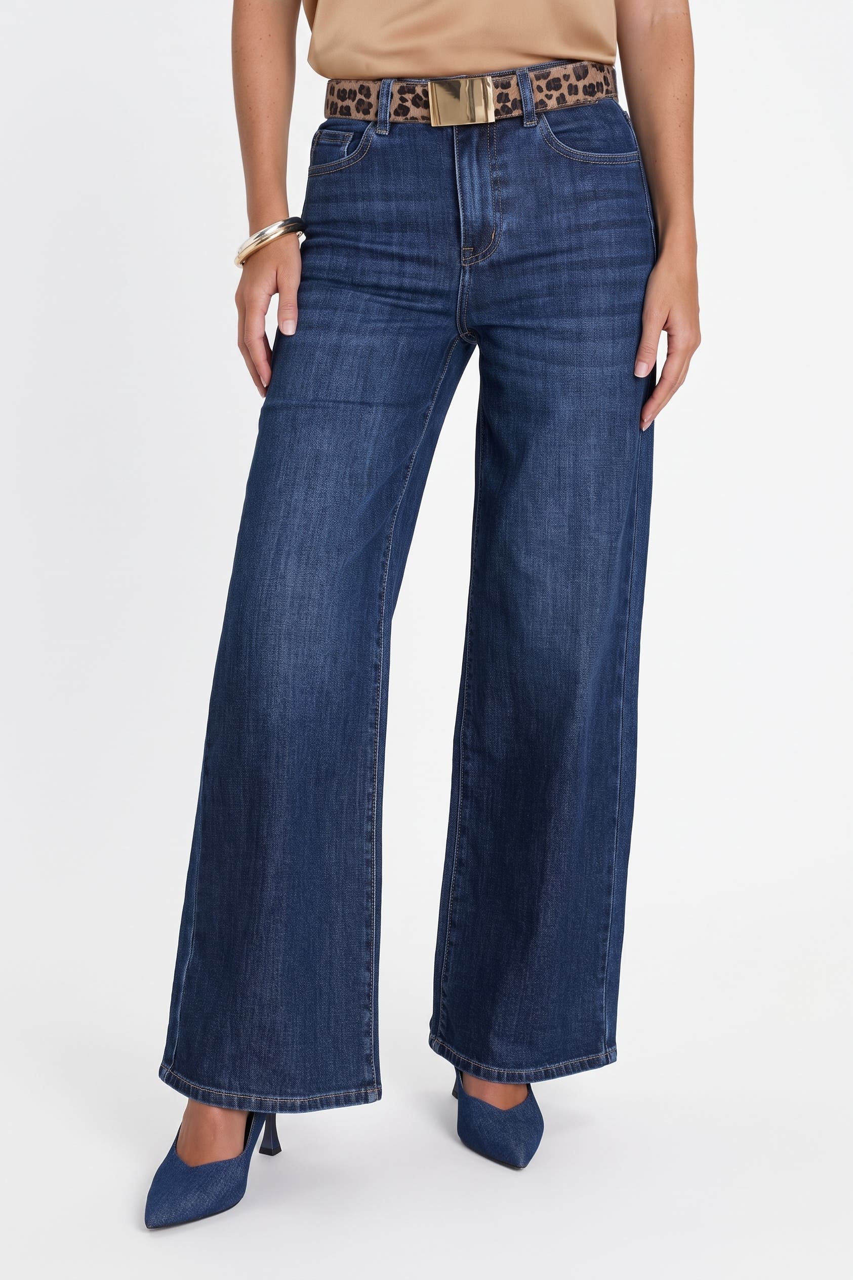 The Noli Shop Celeste Slim Palazzo Jeans (Women) | Nordstrom
