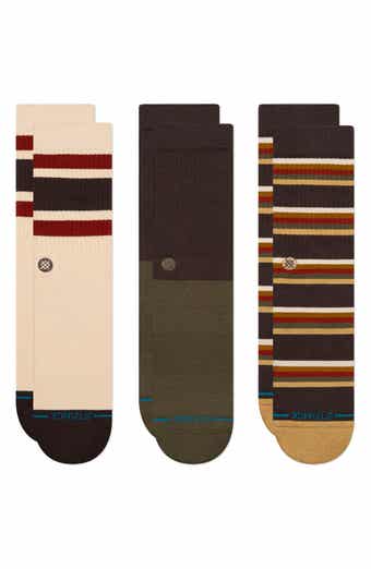 Mill House Assorted 3-Pack Cotton Blend Crew Socks