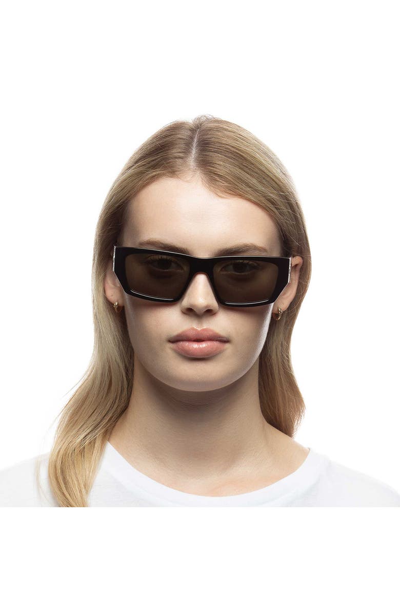 Le Specs Measures 55mm Rectangular Sunglasses, Alternate, color,