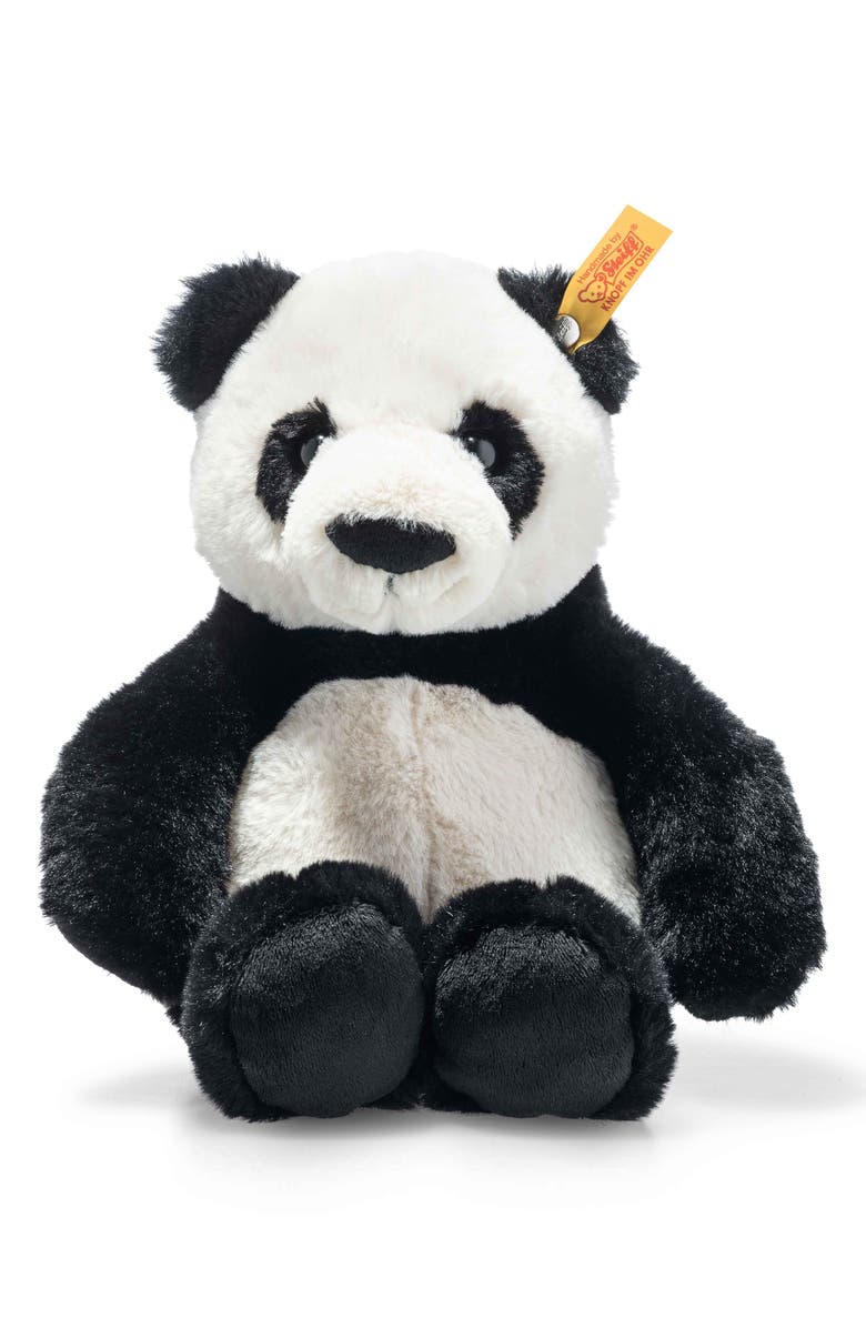 Steiff Ming Panda Stuffed Animal, Main, color, Black Multi