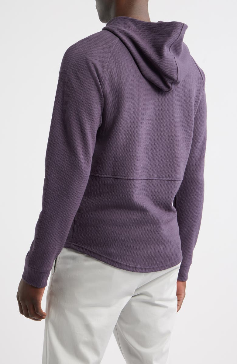 Swannies Luke Hooded Cotton Blend Performance Pullover, Alternate, color, Plum