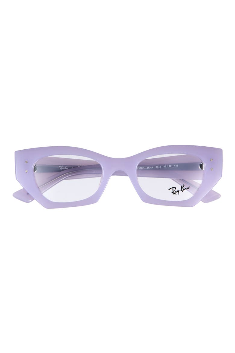 Zena 49mm Irregular Optical Glasses, Main, color, LILAC