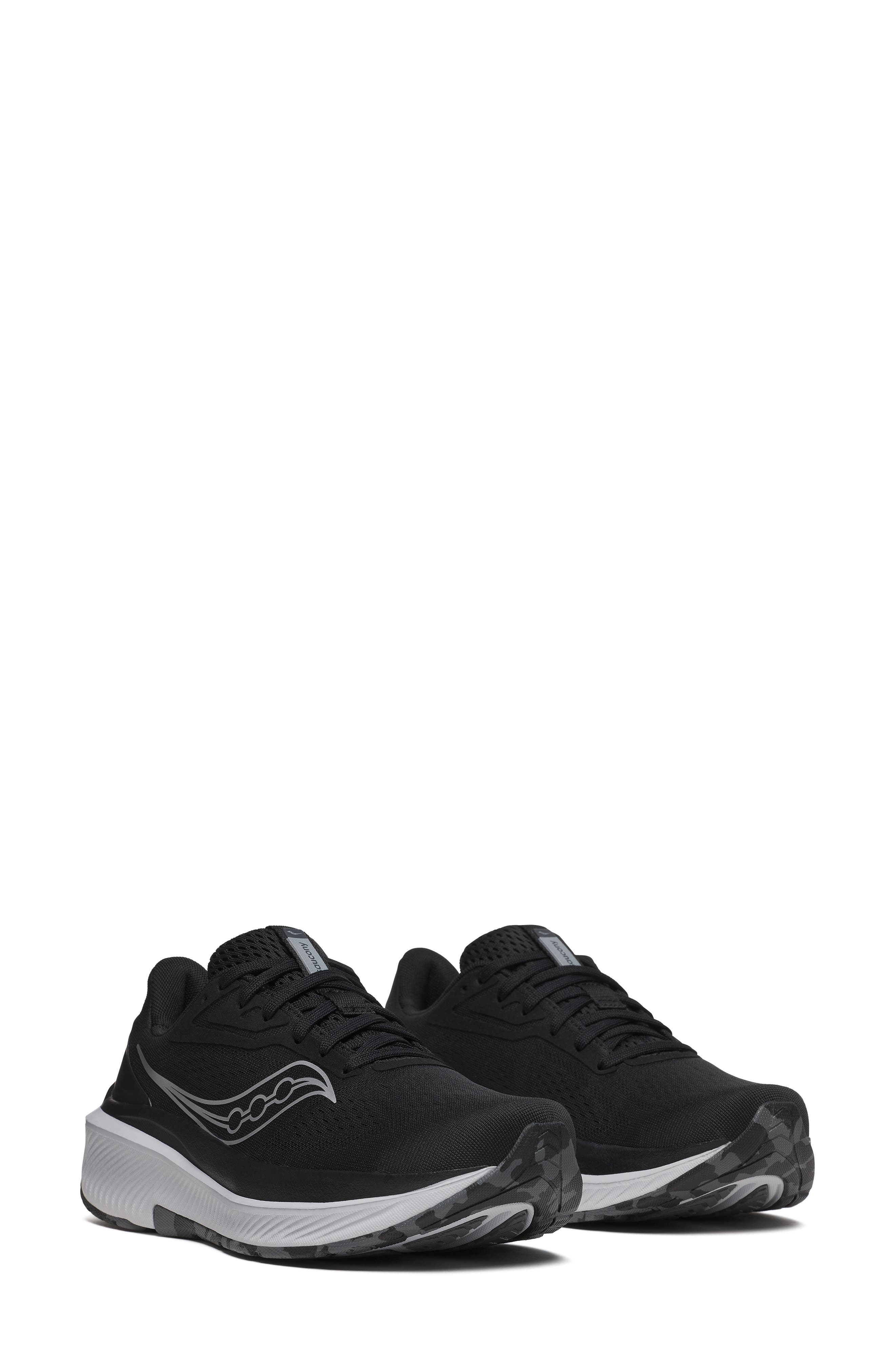 Saucony Echelon 10 Hybrid Running Shoe, Main, color, Black/ Silver