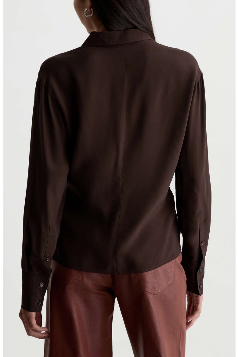 Bel Twisted Shirt, Alternate, color, BURNT UMBER
