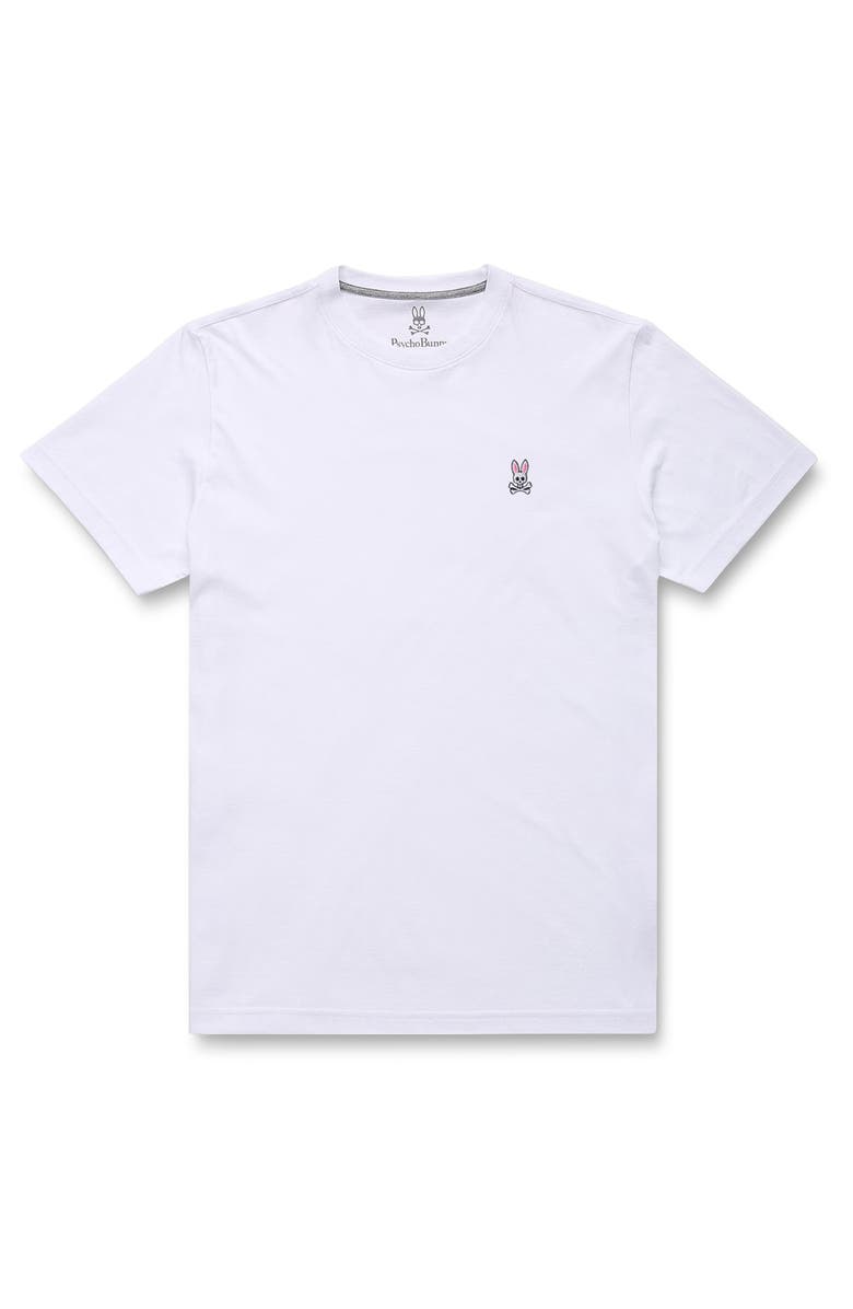Psycho Bunny Classic Crewneck T-Shirt, Main, color, White
