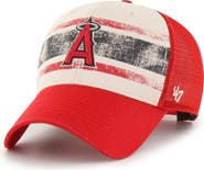 '47 Men's '47 Cream/Red Los Angeles Angels Breakout MVP Trucker Adjustable Hat