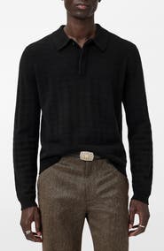 John Varvatos Macra Cashmere & Cotton Polo