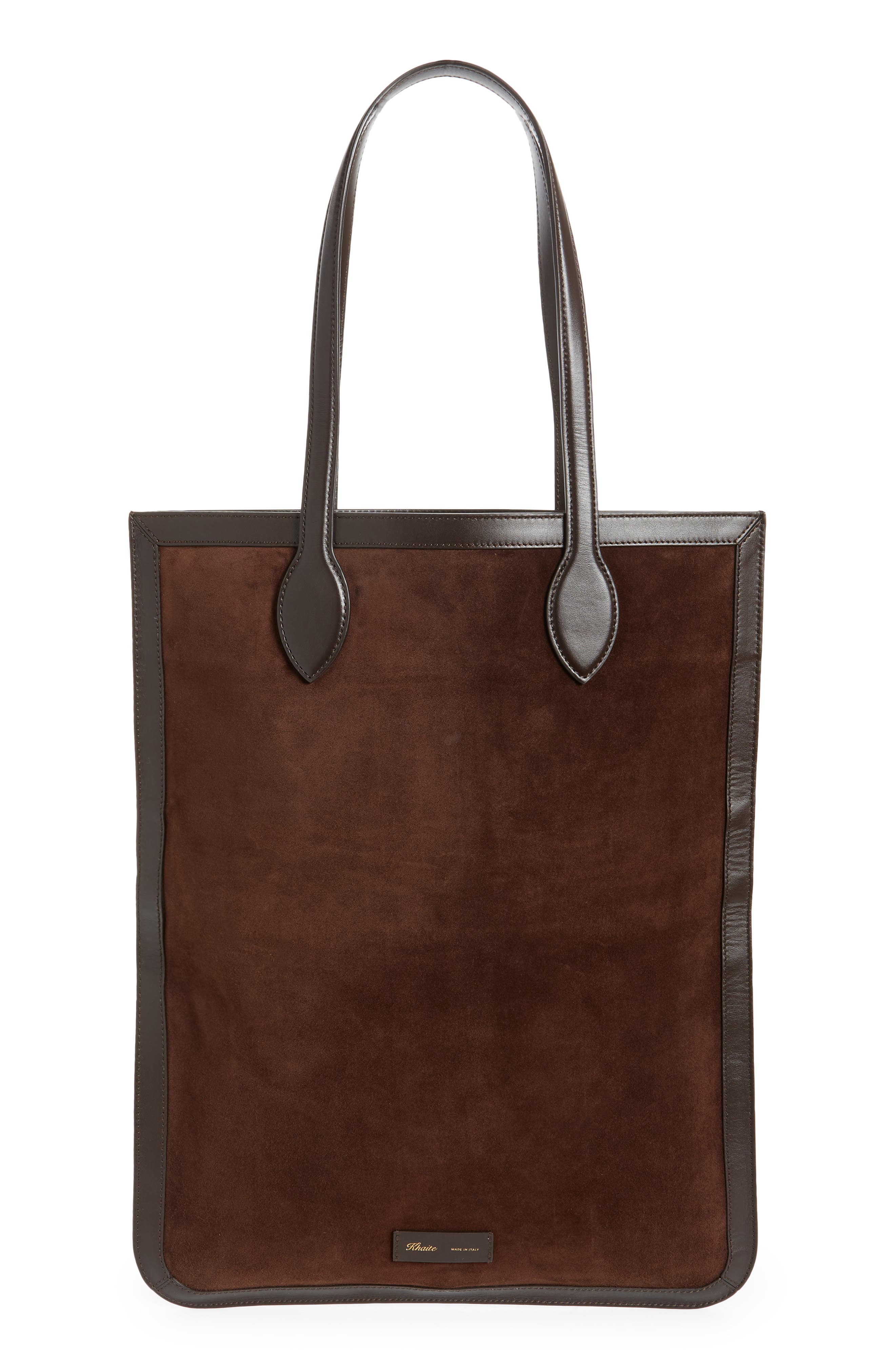 Khaite Grace Calfskin Suede Tote, Main, color, 