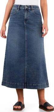 HINT OF BLU Upper East Side Denim Maxi Skirt