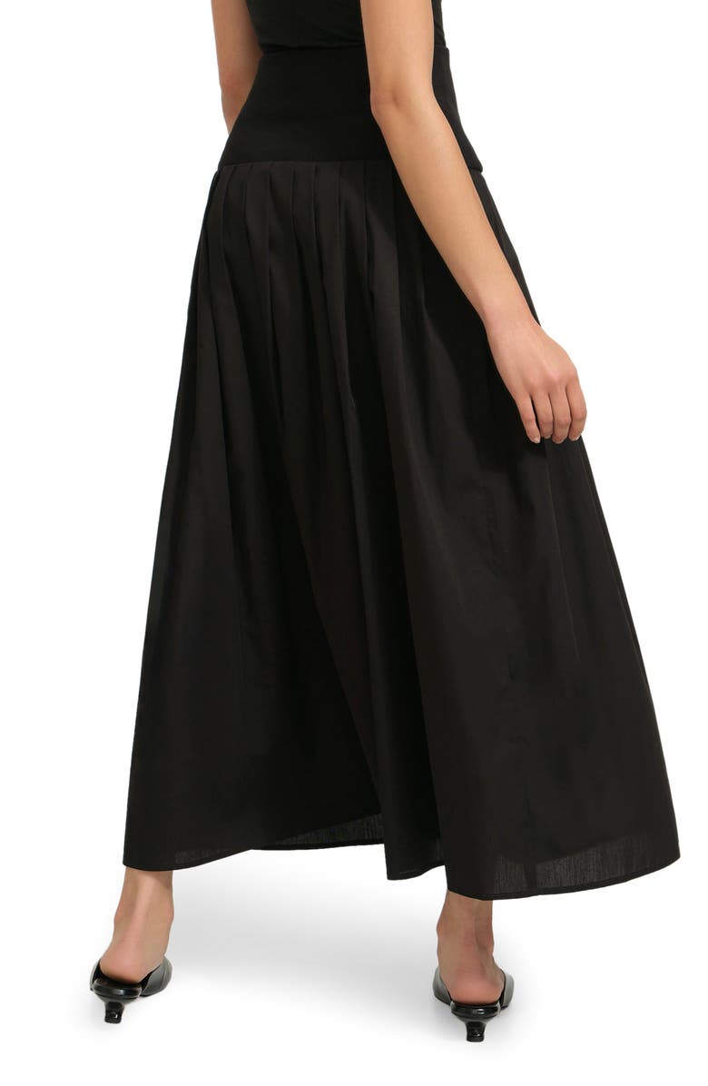 Marcella Kenmare Pleated Maxi Skirt, Alternate, color, Black