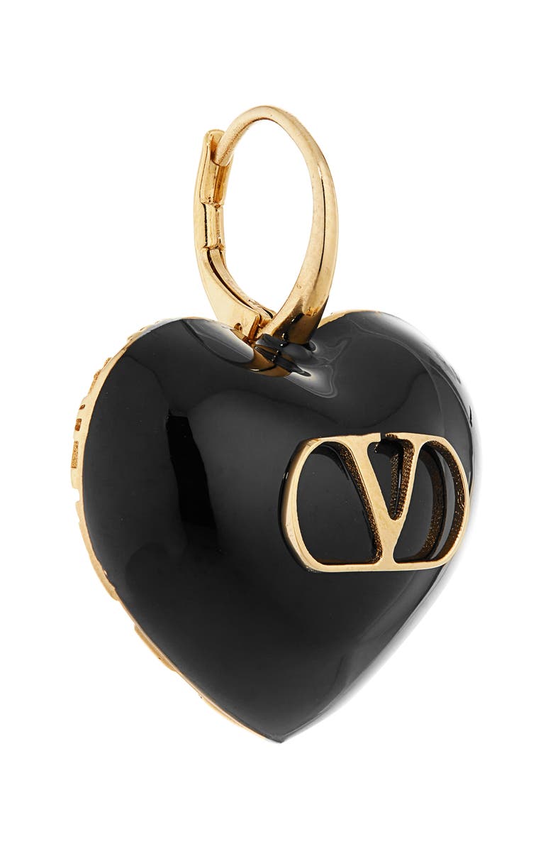 Valentino Garavani Coeur Royal Drop Earrings, Alternate, color, Oro/ Nero