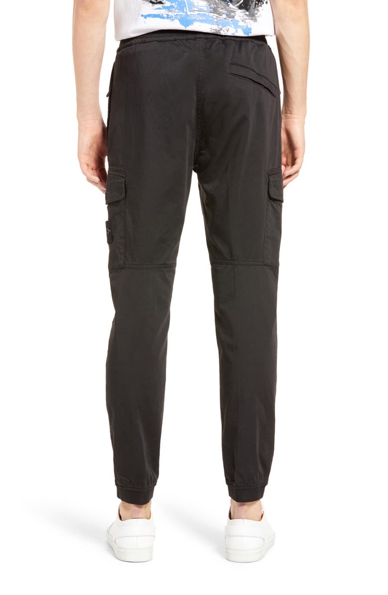 Stone Island Elastic Waist Cargo Joggers, Alternate, color, 
