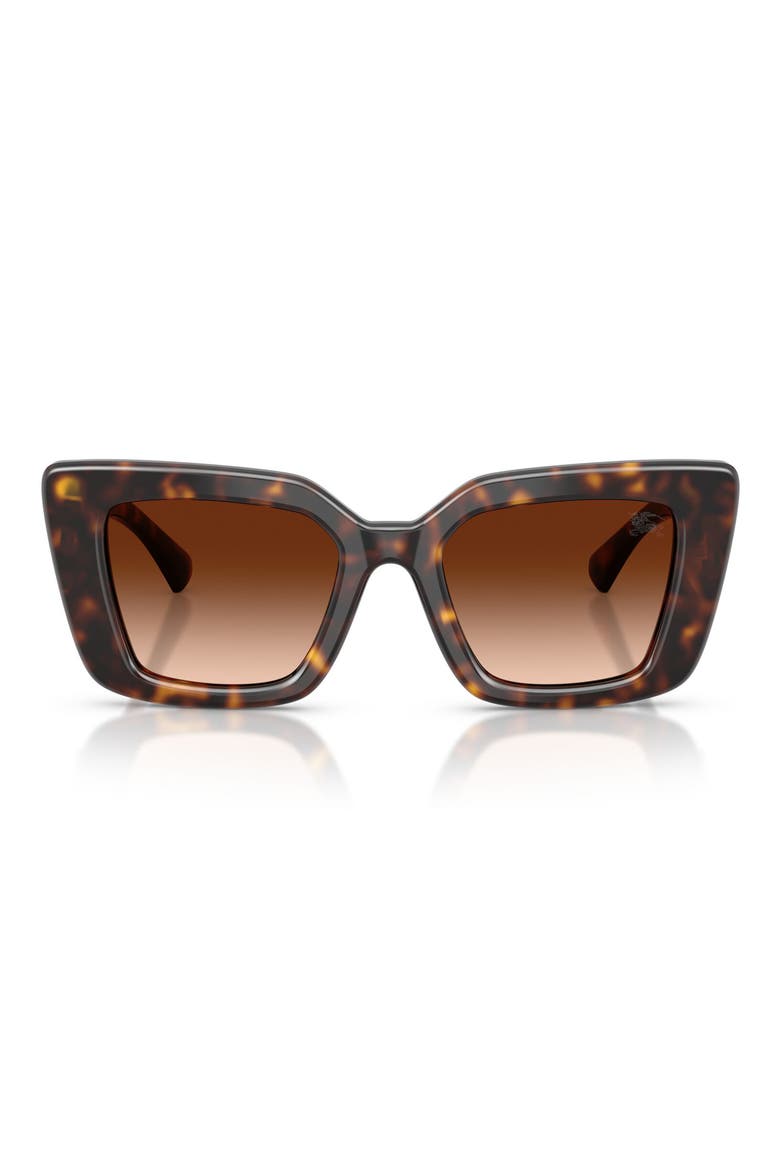 51mm Cat Eye Sunglasses, Main, color, DARK HAVANA / BROWN GRADIENT