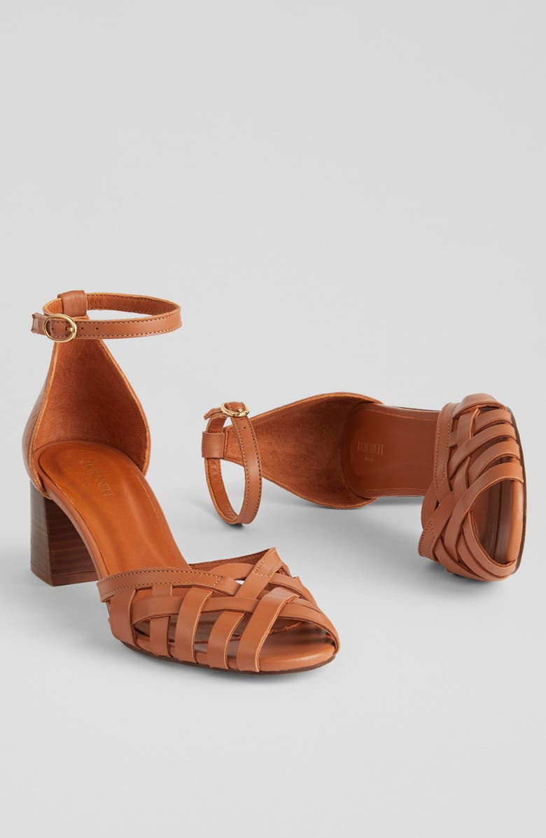 LK Bennett Noemia Ankle Strap Sandal, Alternate, color, Tan