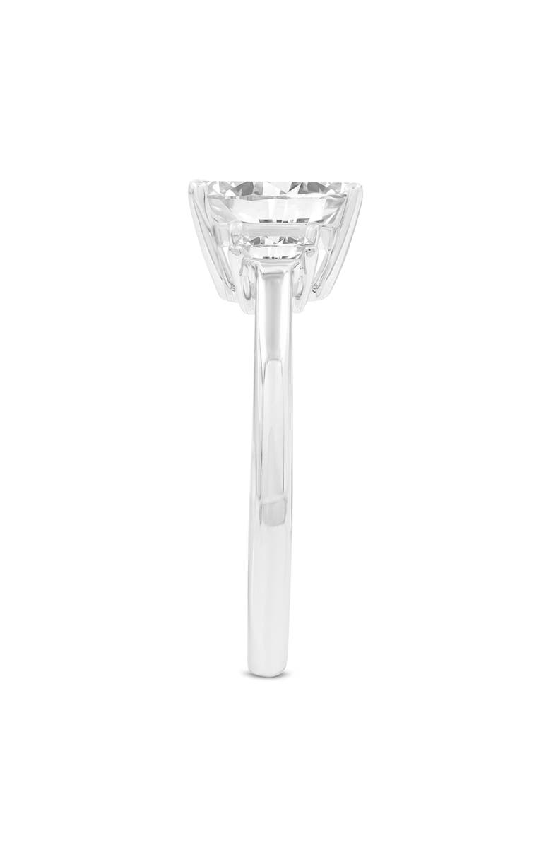 LuvMyJewelry Seraphine 14K White Gold Emerald Cut Lab Grown Diamond 3 Stone Engagement Ring - 1.75 ctw, Alternate, color, 14K White Gold