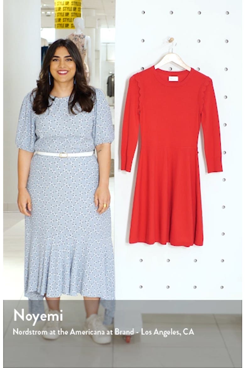 Fit & Flare Sweater Dress video