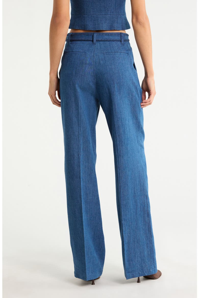 Acacia High Waist Belted Jeans, Alternate, color, TIDEPOOL