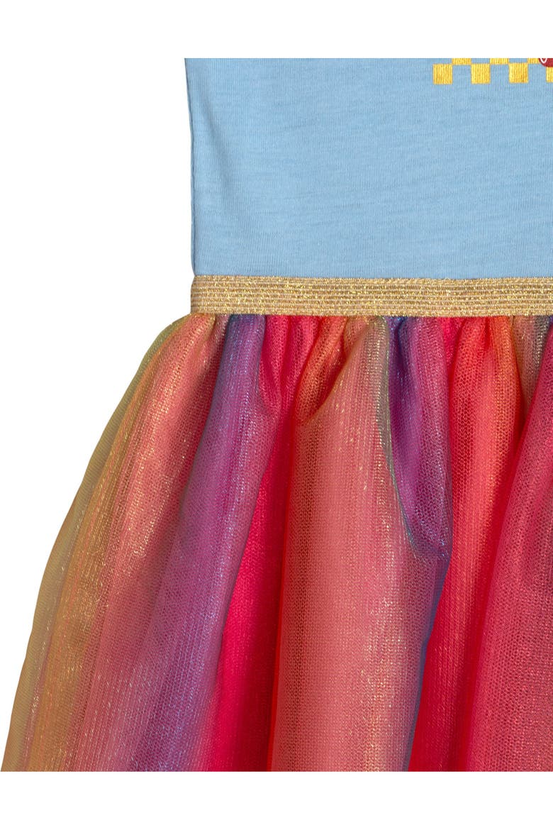 Cars Tulle Tutu Dress, Alternate, color, Blue Rainbow Cars
