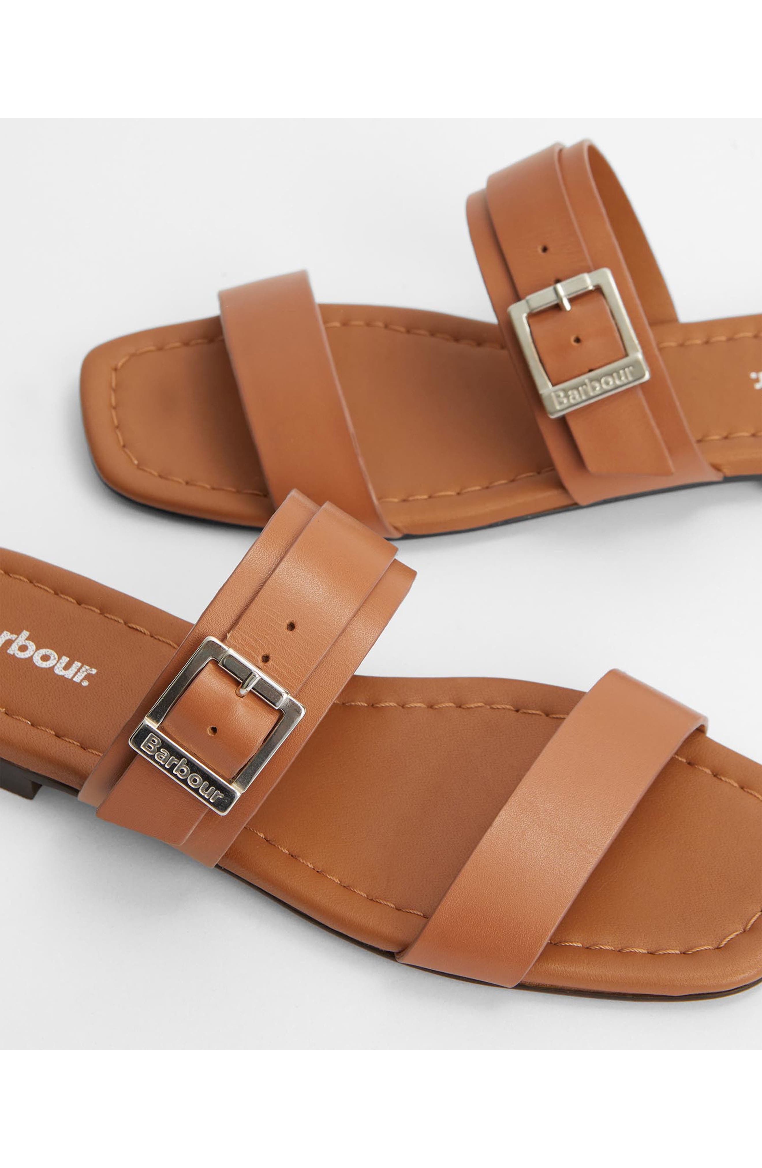 Barbour Louise Slide Sandal, Alternate, color, Tan