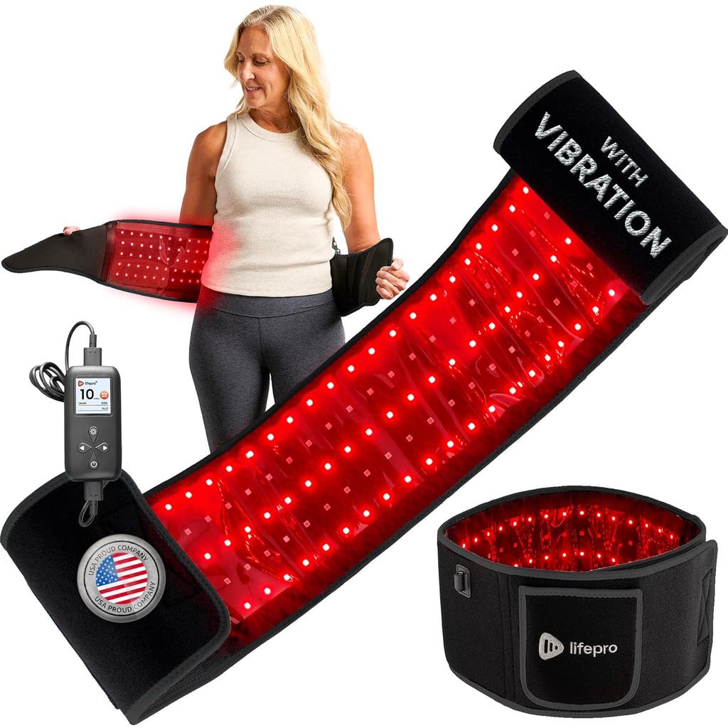 Lifepro Alevared Pro Red Light Therapy Belt Triple Chip Leds 660nm & 850nm Wavelengths Infrared Li