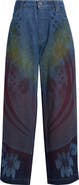 Paolina Russo Rainbow Baggy Wide Leg Jeans