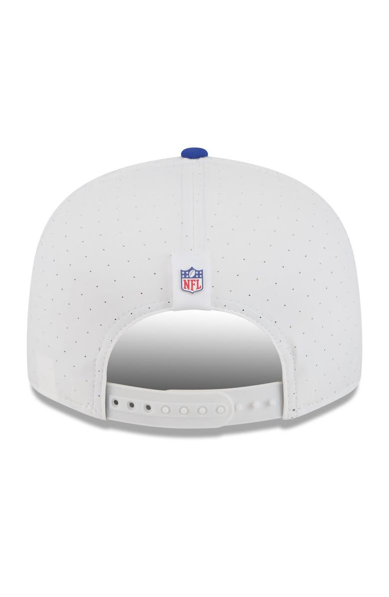 New Era Men's New Era White/Royal New York Giants 2025 NFL Training Camp Split Panel 9FIFTY Snapback Hat, Alternate, color, White