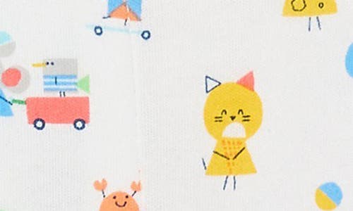 Magnetic Me Seaside Sand Squad Organic Cotton Magnetic Footie In White