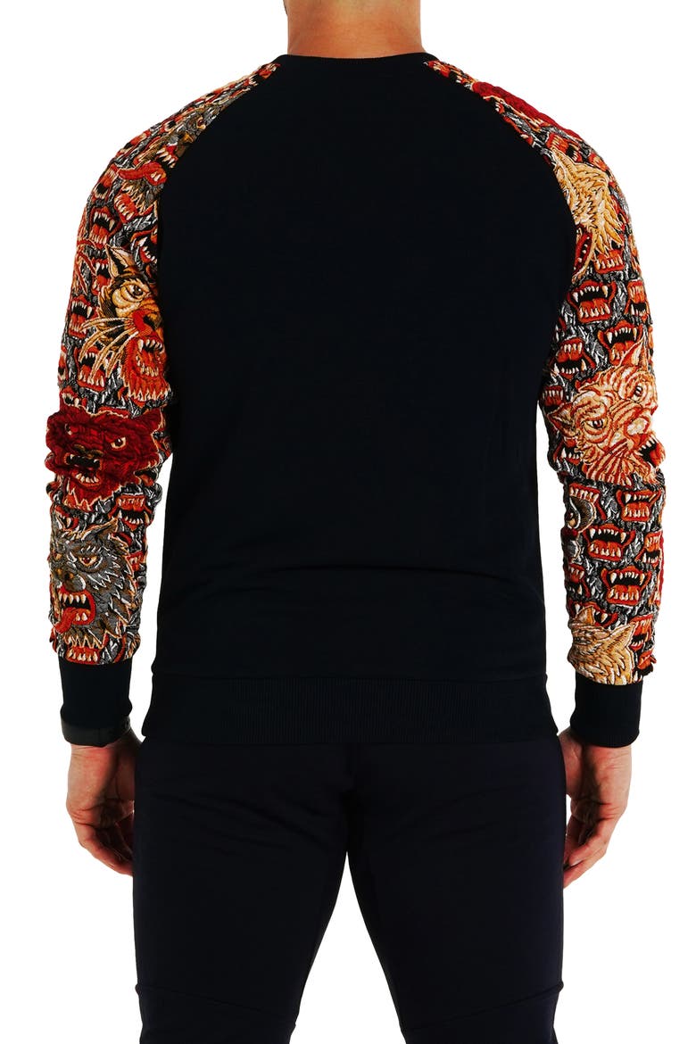Cotton Sweater, Alternate, color, BLUE