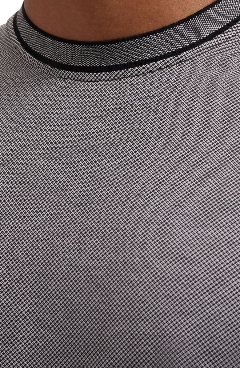 Bugatchi Crewneck Pima Cotton T-Shirt, Alternate, color, Black